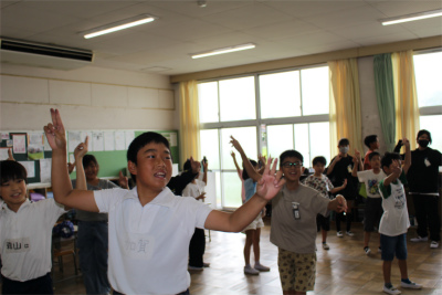 ９月１４日（月）縦割り班集会～ダンシング玉入れ～